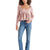 Steve Madden Women's Rose Smoke Contemporary Blouse