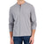 Alfani Men's Grey Regular Fit Henley Plain Blouse