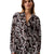 Calvin Klein Women's Black Printed Classic Button-Down Shirt