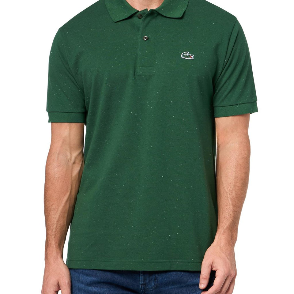 Lacoste Men's Vert Neps Classic Fit Mini-Piqu Polo