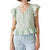 Levis Women's Silt Green Aniston Short Sleeve Blouse
