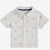 First Impressions Boy's Slate Hthr Lobster Dash Printed Polo