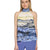 Calvin Klein Women's Future Dusk Multi Pleated Halter Neck Blouse