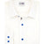 Tayion Collection Men's Off White Slim-Fit Stripe-Placket Dress Shirt