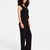 Lucy Paris Women's Black Grayson Ribbed Knitted Vest