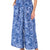 Vince Camuto Women's Denim Paisley-Print Wide-Leg Drawstring Pants