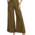 Vince Camuto Women's Olive Green Pleated Wide Leg Pants