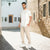 Sinsay Light Beige Pull on Style Elasticated Waistband and Back Pocket Sweatpants