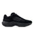 Black athletic shoe on a light gray background