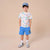 Sinsay Boy's White with Multicolored Graphics Crew Neckline T-Shirt