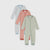 Sinsay Baby Boy's Green & Blue & Red 3 Pack Long Sleeve Overalls