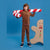 Sinsay Boy's Brown Long Sleeve Hooded Sweatshirt with Ribbed Hem and Cuffs and a Matching Sweatpants Set