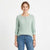 Lucky Brand Women's Mint Green Intricate Floral Lace Blouse