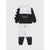 Sinsay Boy's Black and Light Grey Crewneck Animal Printed Sweatshirt with a Matching Sweatpants Set