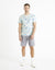 Celio Men's Blue Sky Bochinobm Stretch Cotton Chino Shorts | Celio In Lebanon
