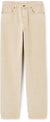 Beige jeans on a white background