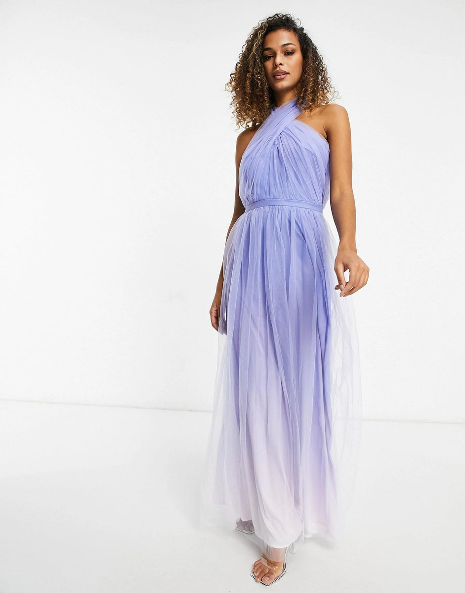 Chi chi sales navy maxi dress