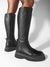 Steve Madden Women's Gylana Black Leather Platform Boots |Steve Madden In Lebanon