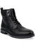 Club Room Men's Black Faux Leather Lace-up Ankle Boot | Club Room In Lebanon