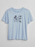 Disney Women's Blue Mickey & Minnie Mouse Relaxed T-Shirt | Disney In Lebanon