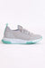 Tonny Black Kid's Grey/Aqua Relaxed Fit, Striped, Lace-up Sneakers | Tonny Black In Lebanon