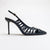 LuviShoes Women's Black Gesto Patterned High Heels