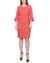 NY Collection Women's Coral Petite 3/4 Sleeve Textured Knit Dress | NY Collection In Lebanon