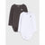 Sinsay Baby Girl's White & Grey 2-Pack Long Sleeve Bodysuit