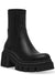Steve Madden Women's Black Leather Boomba Lug Sole Bootie