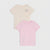 Sinsay Girl's Beige & Pink Short Sleeve T-Shirts 2 Pack