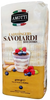 Bag of Amotti Ladyfingers Savoiardi with a dessert illustration on a white background