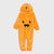 Sinsay Boy's Orange Plush Material with a Cute Character Face Graphic Overall