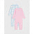 Sinsay Baby Girl's Pink & Blue Printed Long Sleeve 2 Pack Overall