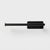 Black metal towel bar on a white background