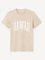 Celio Men's Beige T-Shirt With Jeville Pattern | Celio In Lebanon