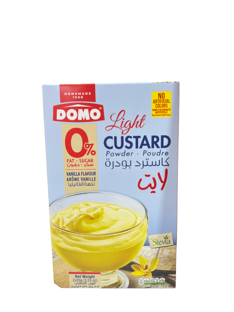 Domo Custard Powder Vanilla Flavour Light 2x50g
