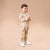 Sinsay Boy's Beige with Multicolored Animal Print Hooded Overall