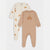 Sinsay Baby Girl's Beige & Off White 2-Pack Long Sleeve Overall