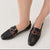 İpekyol Women's Black 30016-23K Buckle Loafers