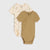 Sinsay Baby Boy's Olive & Beige Set Of 2 V-Neck Short Sleeve Bodysuits