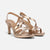 Naturalizer Women's Rose Gold Brenta Strappy Heeled Sandals