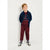 Sinsay Boy's Maroon Color Long Sleeve Crewneck 9 Printed Sweatshirt and a Matching Sweatpants Set