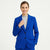 Kasper Women's Royal Blue Notch Lapels Blazer