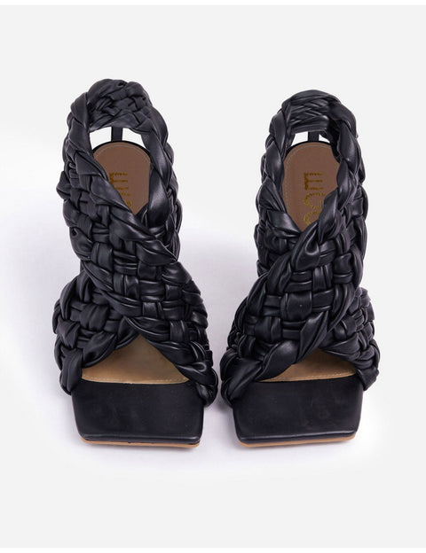 Ego Women's Black  Heel Sandal 101220087  AMS166 shoes10 shr
