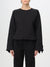 Emporio Armani Women's Black Ruffled Hem Sweatshirt | Emporio Armani In Lebanon