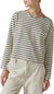 Lucky Brand Women's White & Black Striped Boat Neck Top | Lucky Brand In Lebanon