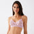 B.tempt'd Women's Pink Wire Free Floral Lace Bralette Bra
