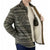 Jachs New York Men's Olive Green Wool Blend Sherpa Lined Overshirt