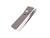 A pair of Or Bleu Square Tip Tweezers with a satin finish. The tweezers have metal tips and a brown leather grip.