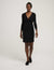 Anne Klein Women's Black Three-Quarter-Sleeve Faux-Wrap Dress | Anne Klein In Lebanon